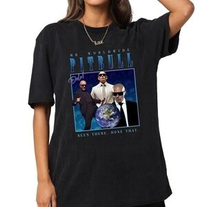 Mr Worldwide Retro Party Anthem Music Fan Graphic T-Shirt